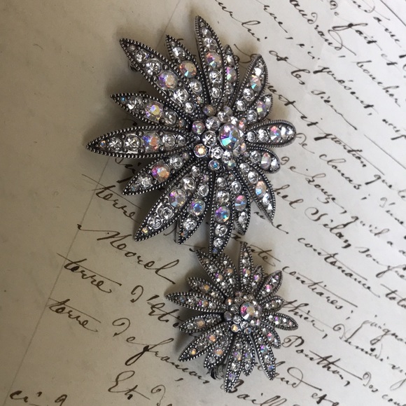 Vintage Joan Rivers Swarovski Rhinestone Scatterpin Brooches - Picture 4 of 8